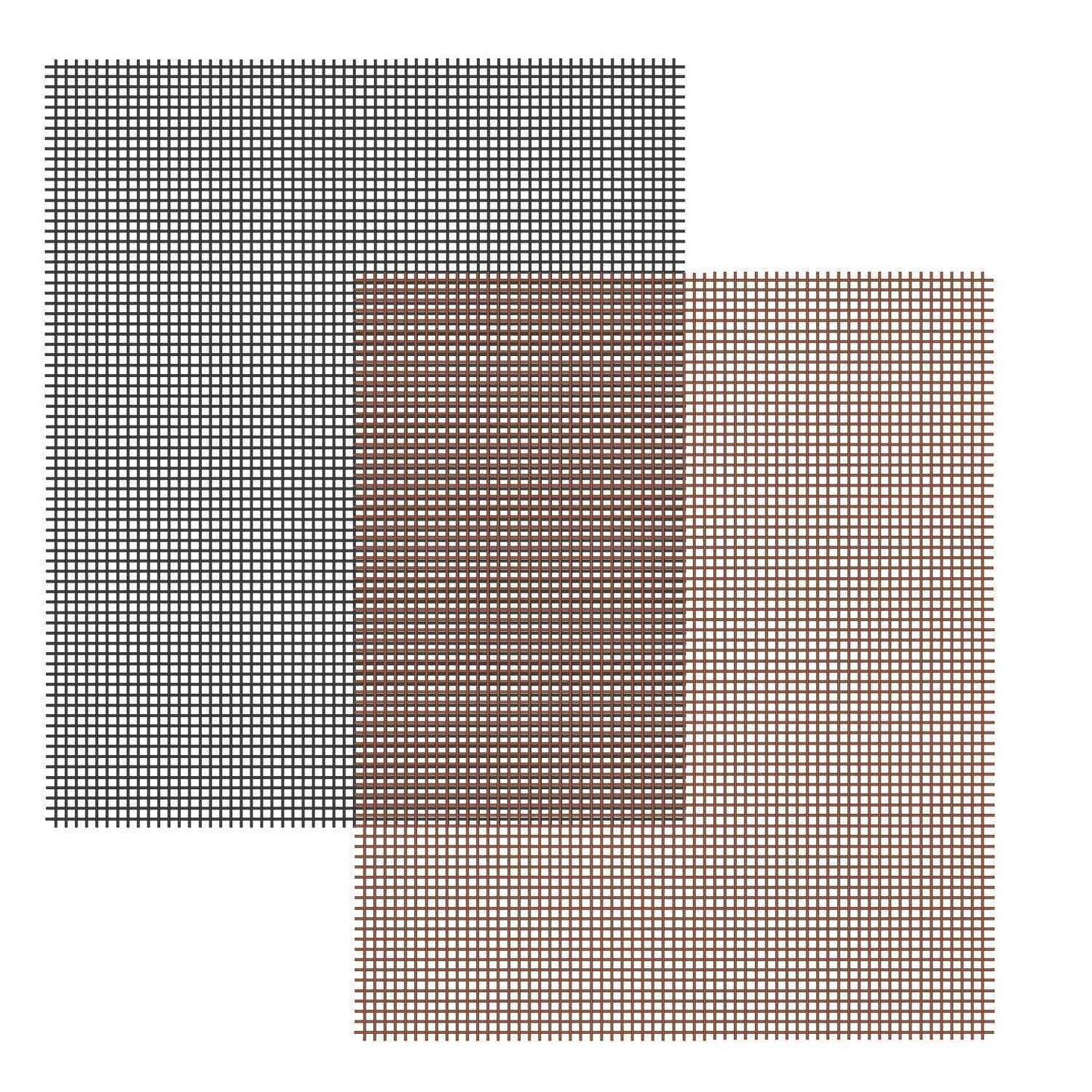 1Pc BBQ Grill Mat Non-Stick Mesh Mat Baking Sheet Liner Reusable Reversible Washable For Outdoor Gas Charcoal