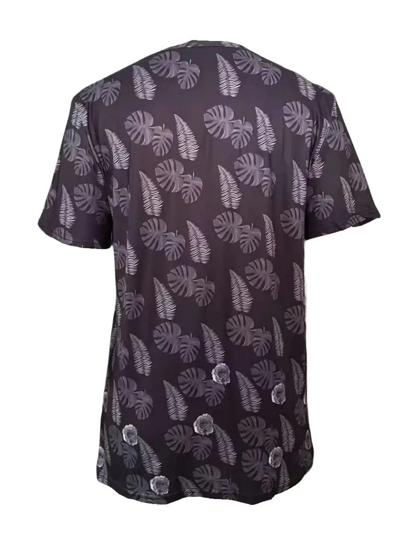 New Short-sleeved Crewneck T-shirt Printed Casual Top For Summer