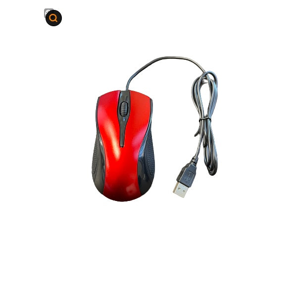 USB 2.0 Optical Wired Scroll Wheel Mouse For PC Laptop Notebook Desktop Red Mice