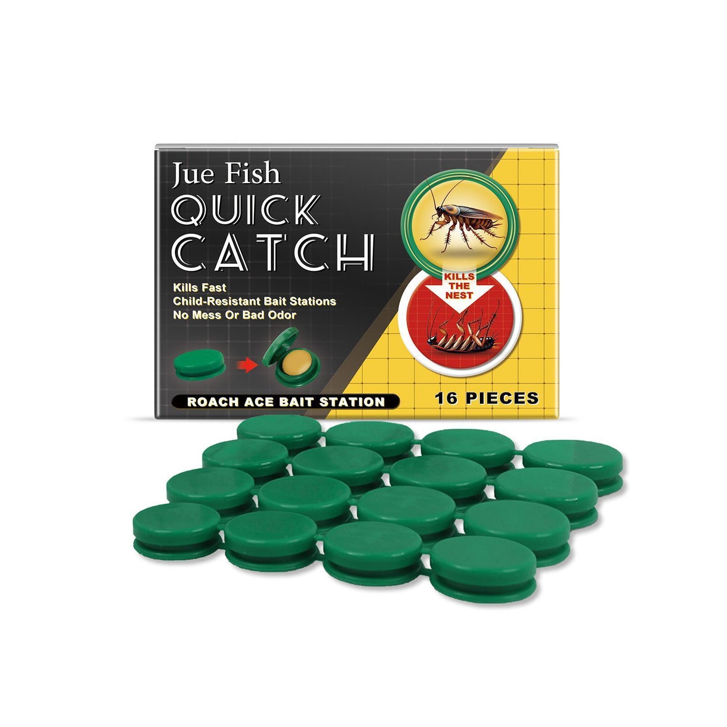 Jueying Cockroach Bait Station Household Indoor Living Room Kitchen Bedroom Cockroach Medicine