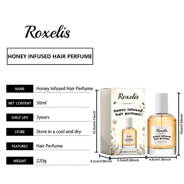 Roxelis Honey Hair Care Perfume Hair Care Fragrance Nourishes And Restores Dry And Rough Hair With A Smooth Moisturizing Perfume - EBS PLATFORM INC.