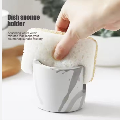 Diatom Mud Sponge Rack Kitchen & Bathroom Sink Caddy For Sponges Scrubbers