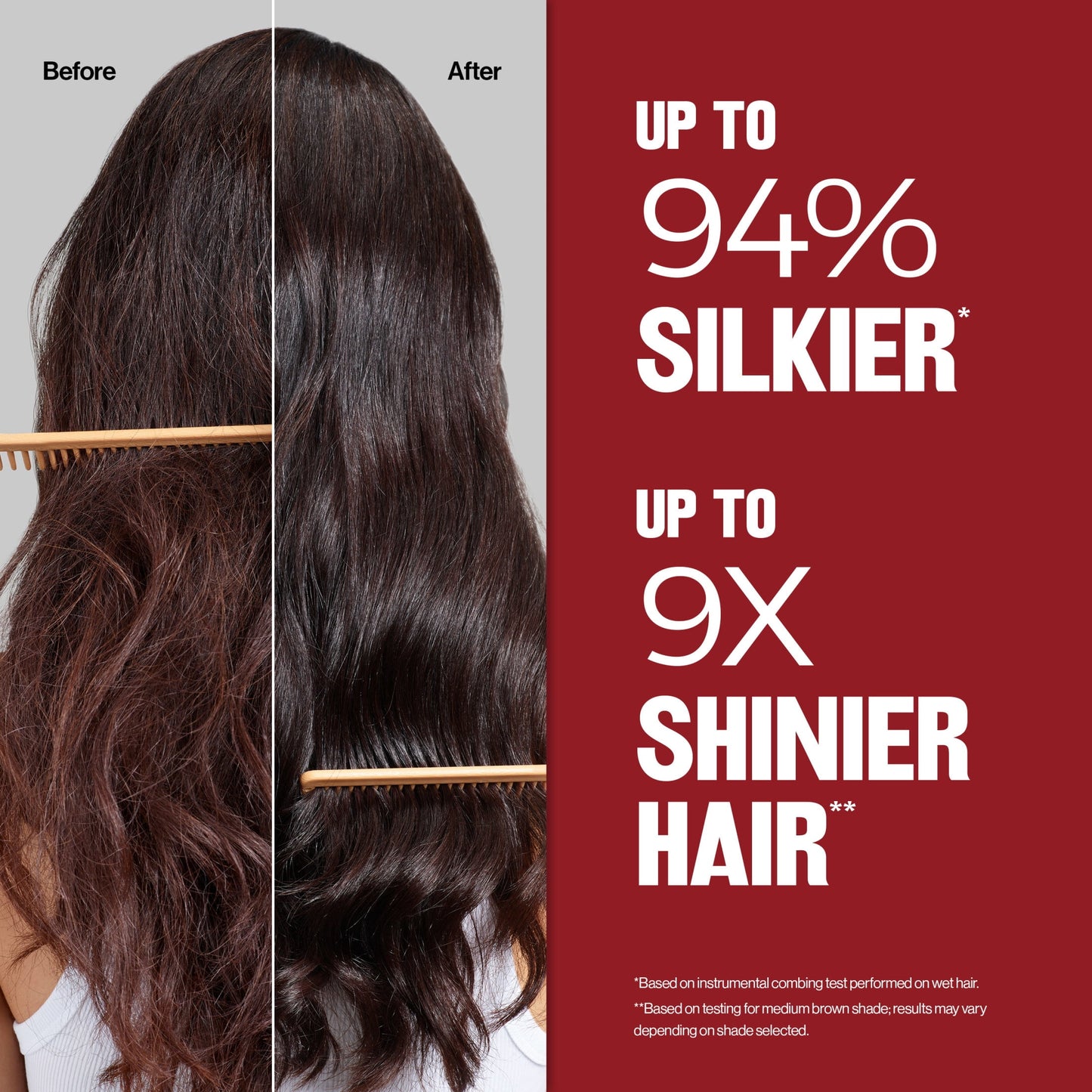 Revlon ColorSilk Permanent Hair Color, Bond Repair Complex, 45 Bright Auburn, 1 pack