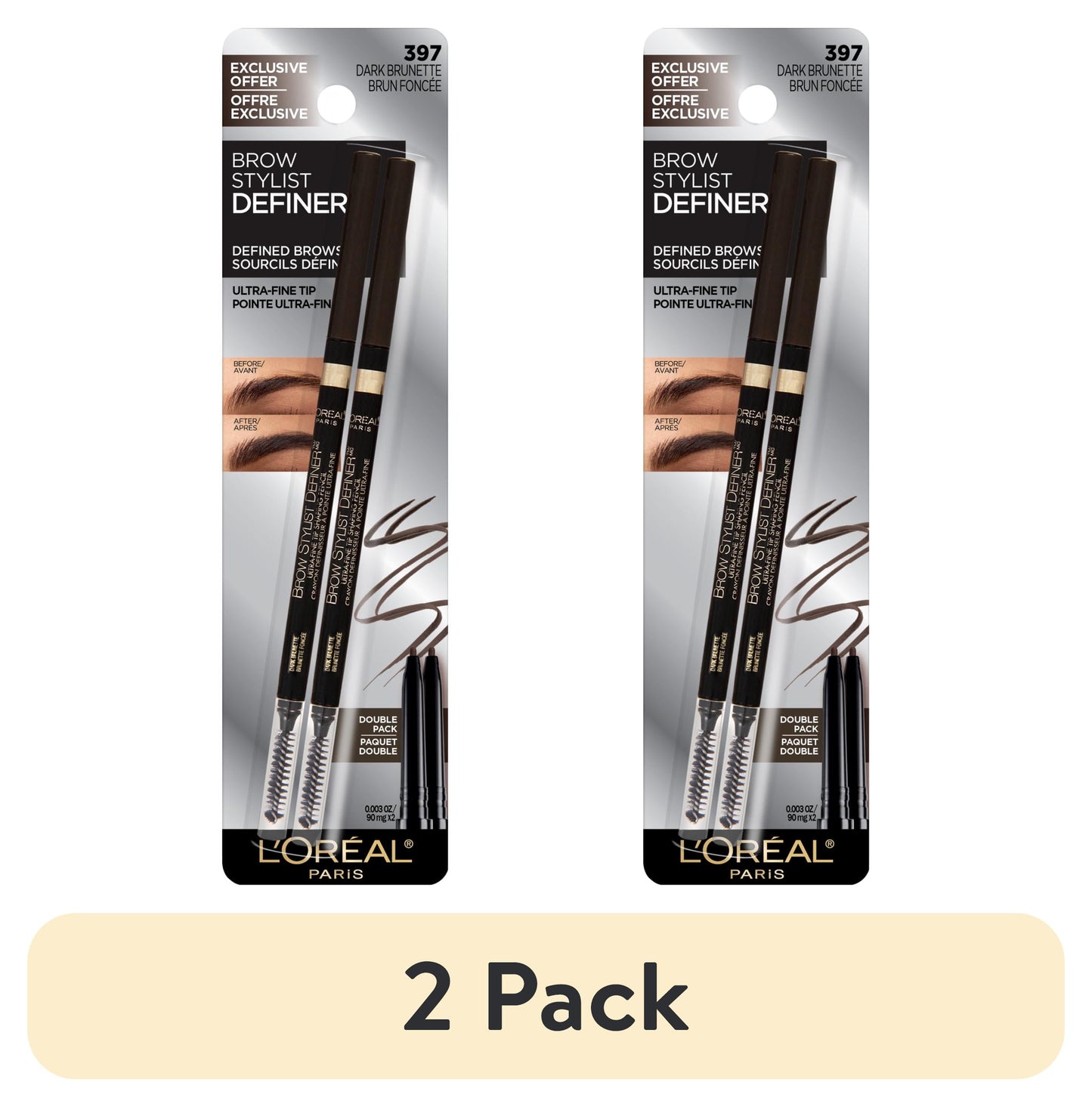 L'Oreal Paris Brow Stylist Definer Waterproof Eyebrow Mechanical Pencil, Blonde