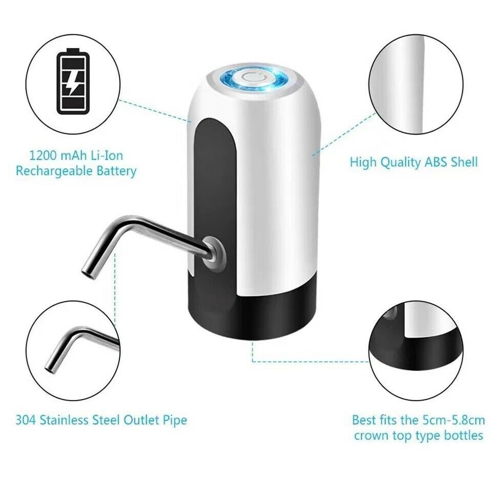 Water Bottle Electric Automatic Universal Dispenser 5 Gallon USB USB Water Dispenser Automatic Drinking Water Bottle - EBS PLATFORM INC.