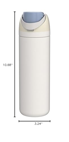 Owala FreeSip Insulated Stainless Steel Water Bottle with Straw, BPA-Free Sports Water Bottle, Great for Travel, 24 Oz, Denim
