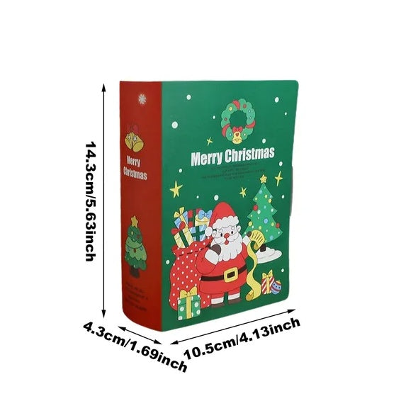 10 Pcs Christmas Candy Boxes Merry Christmas Santa Claus Xmas Tree Storybook Box Cookie Goodie Paper Treat Box For Christmas Gift Wrapping Holiday Party Supplies - EBS PLATFORM INC.