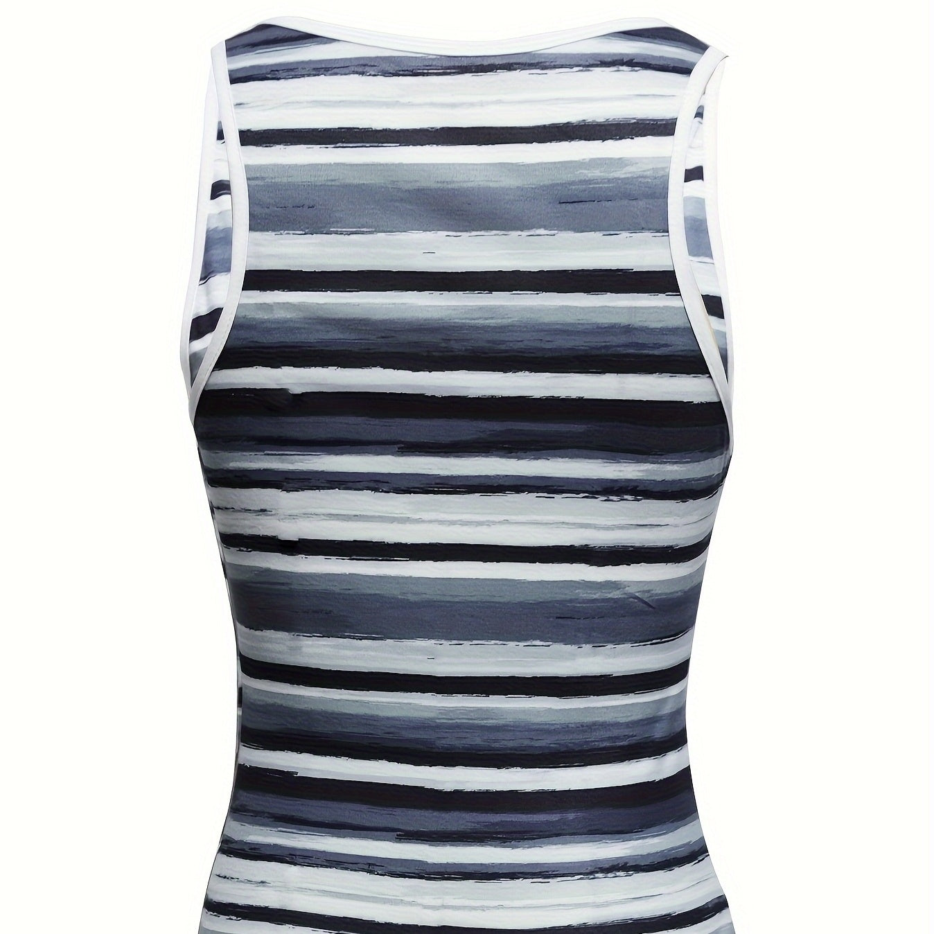 Ladies' Fashionable V-neck Striped Fashionable Casual Camisole Vest