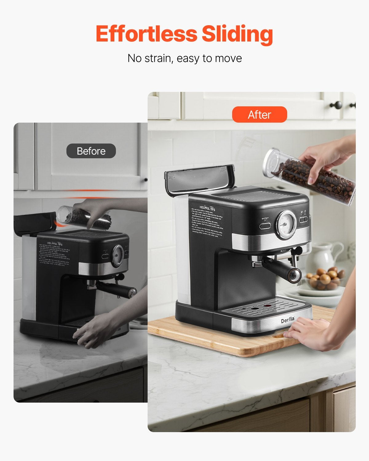 Appliance Slider 10.5 X 13 In Sliding Tray For Kitchen Countertop