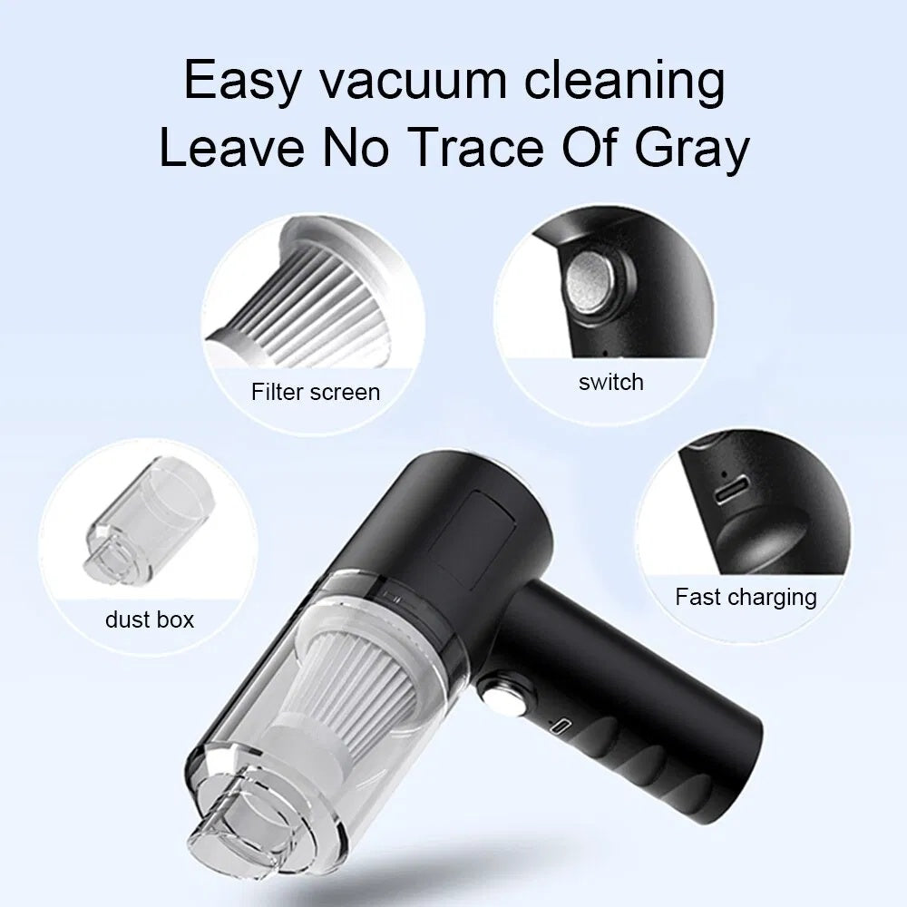 120W Cordless Handheld Vacuum Cleaner Small Mini Portable Car Auto Home Wireless - EBS PLATFORM INC.