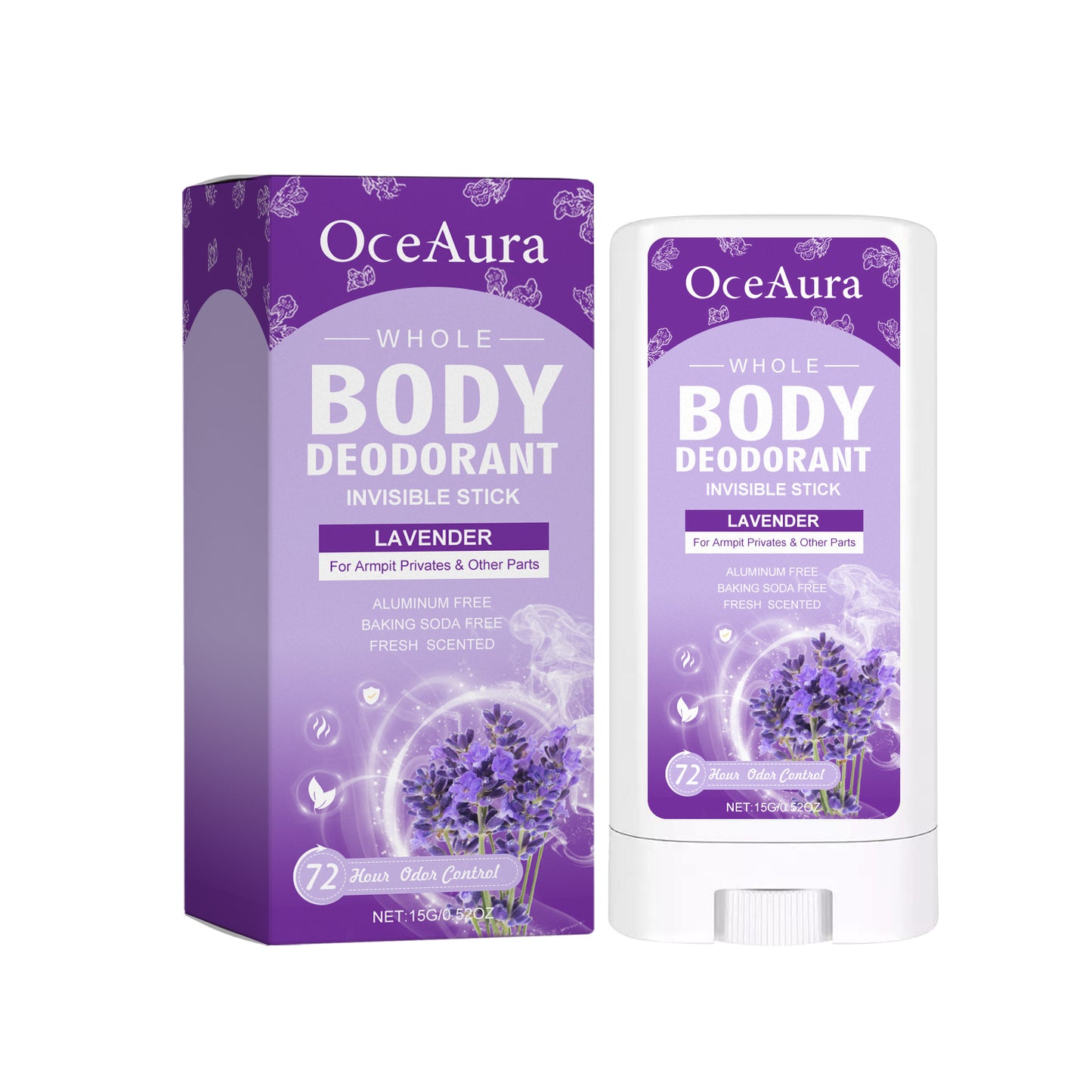OceAura Whole Body Deodorant, Body Fragrance Antiperspirant Deodorant To Armpit Odor Fragrance Deodorant Bar - EBS PLATFORM INC.