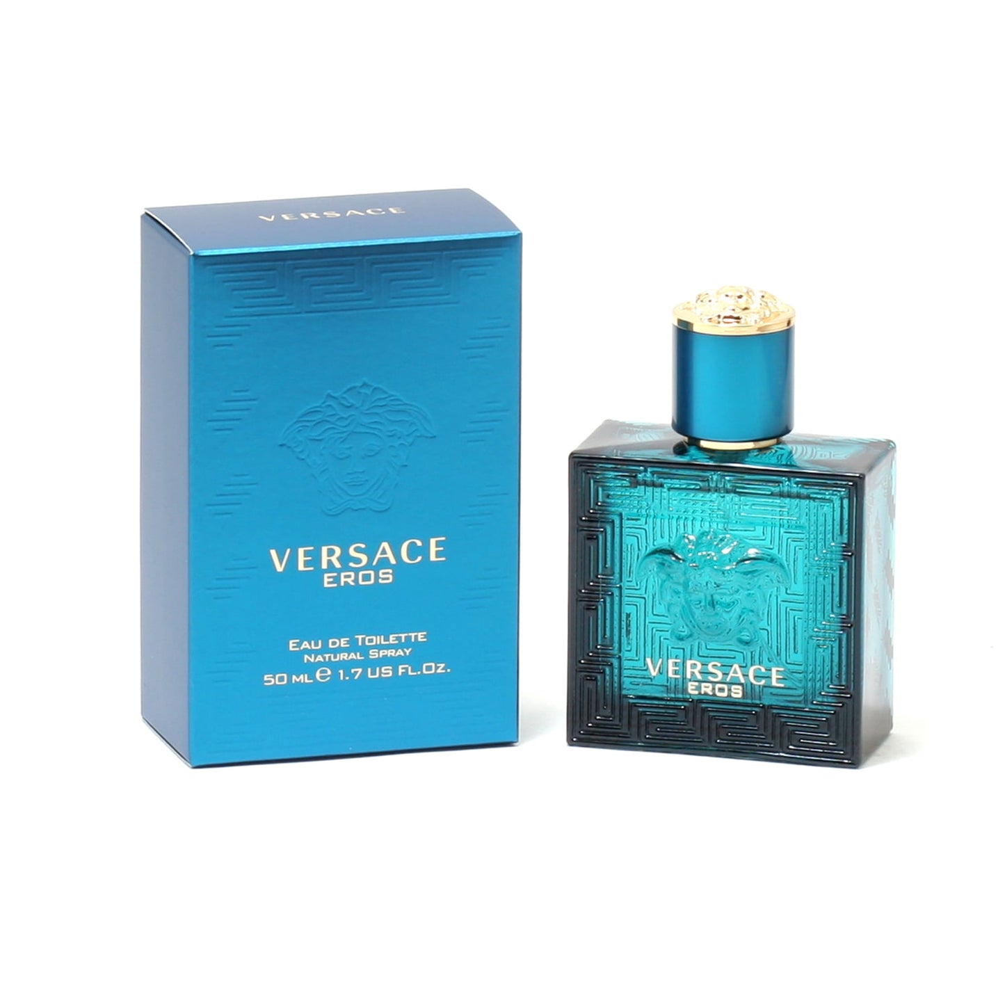 Versace Eros Eau de Toilette Spray, Cologne for Men, 1.7 Oz