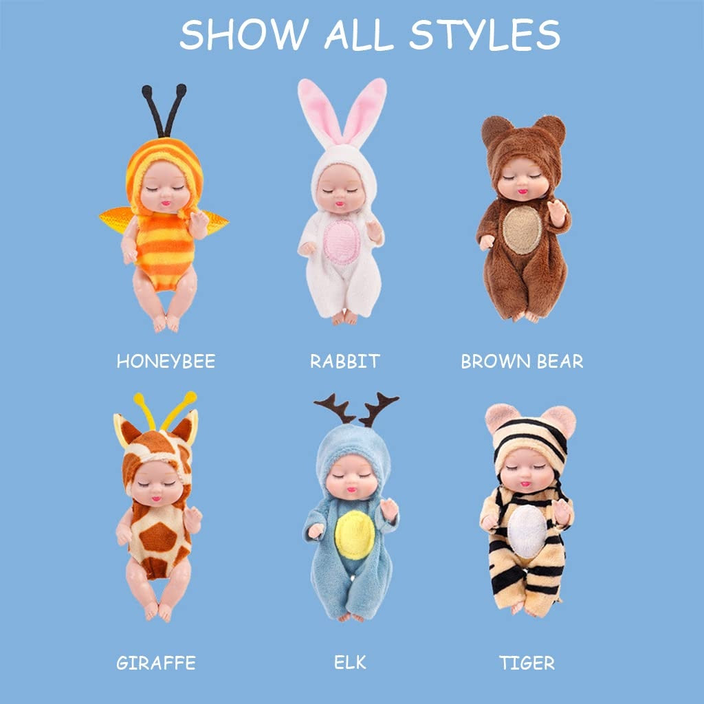 6pcs Princess Doll Gift Box, Perfect Birthday And Holiday Gift, Christmas , Halloween Gift For Girls