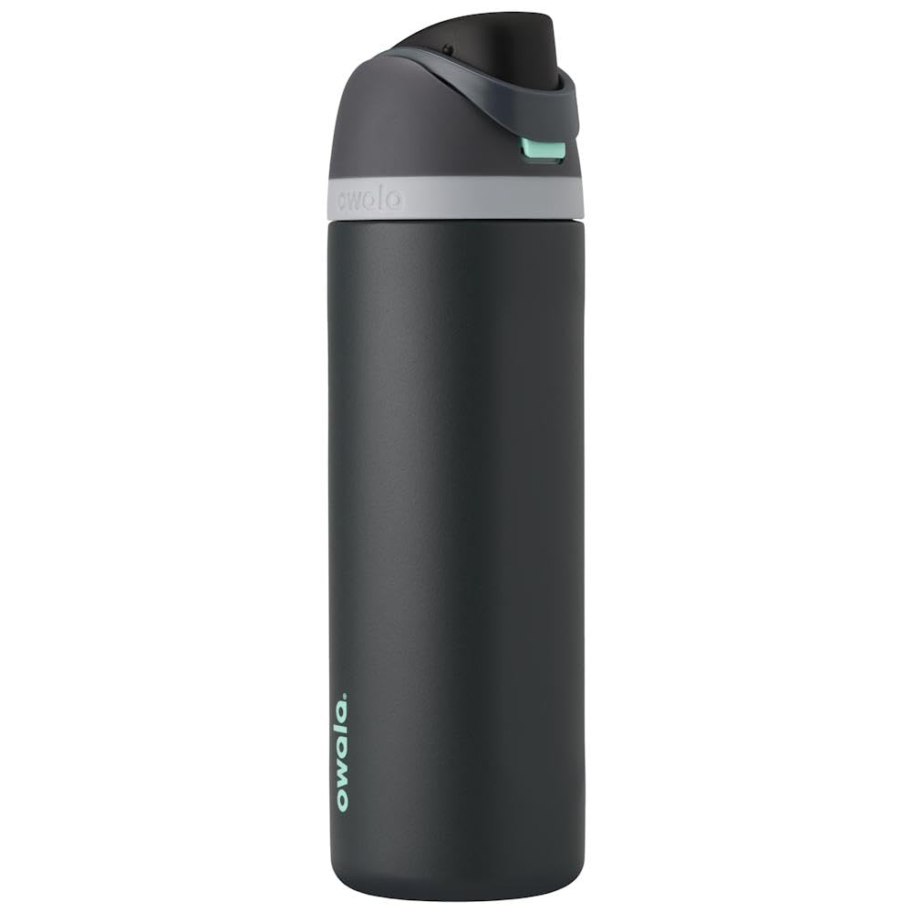 Owala FreeSip Insulated Stainless Steel Water Bottle with Straw, BPA-Free Sports Water Bottle, Great for Travel, 24 Oz, Denim