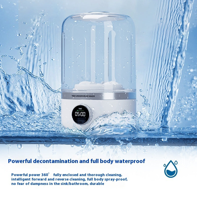 Mini Rechargeable Washing Machine – Portable Underwear Washer for Travel, Home & Dorm Use