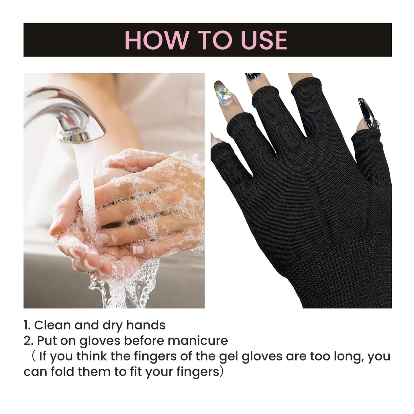 Irho UV Protection Sun Protection Nail Lamp Protective Gloves