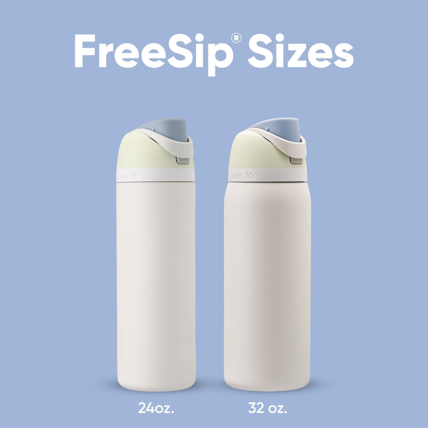 Owala FreeSip Insulated Stainless Steel Water Bottle with Straw, BPA-Free Sports Water Bottle, Great for Travel, 24 Oz, Denim