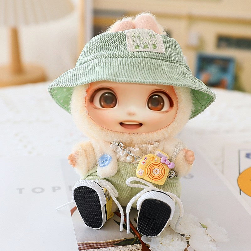 5PCS-Set Cute Hat Shoes Doll Clothes Outfit Set For LABUBU 15CM-17CM Doll, Adorable Dress Up Accessories For Doll - Dolls Not Included - EBS PLATFORM INC.