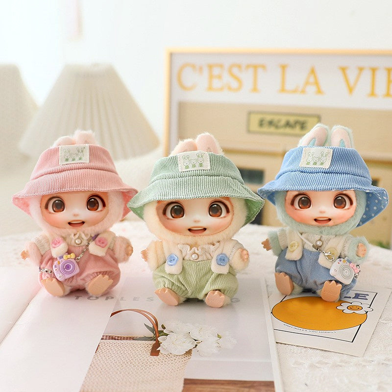 5PCS-Set Cute Hat Shoes Doll Clothes Outfit Set For LABUBU 15CM-17CM Doll, Adorable Dress Up Accessories For Doll - Dolls Not Included - EBS PLATFORM INC.