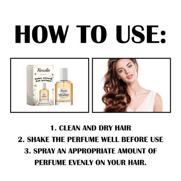 Roxelis Honey Hair Care Perfume Hair Care Fragrance Nourishes And Restores Dry And Rough Hair With A Smooth Moisturizing Perfume - EBS PLATFORM INC.