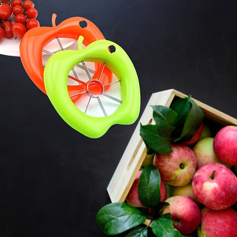 A Stainless Steel Apple Slicer - Manual Pitter And Slicer With An Easy-to-hold Handle - Metal Fruit And Vegetable Slicer, Suitable For Apples And Eggs - An Essential Kitchen Tool For Home Chefs And Pr