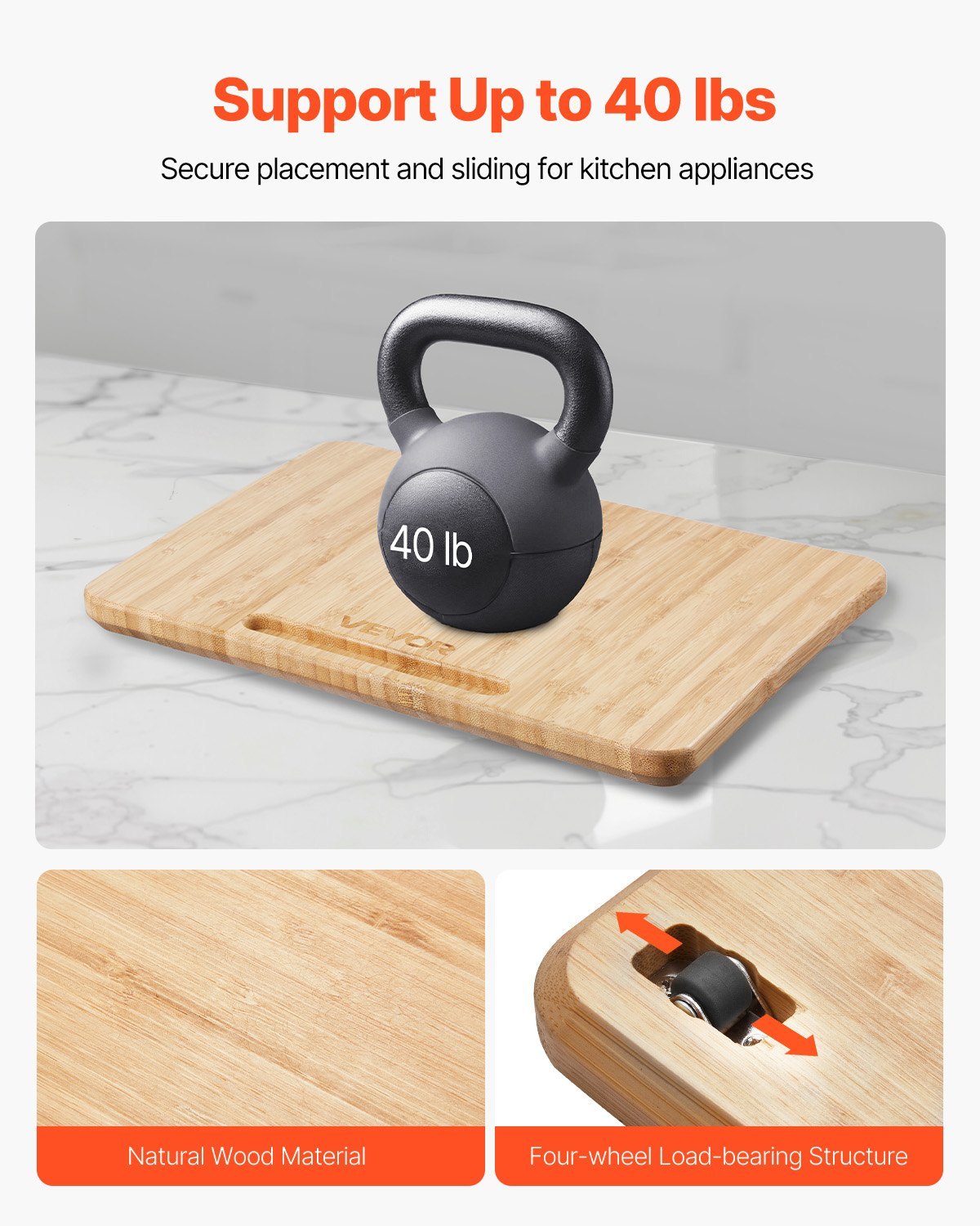 Appliance Slider 10.5 X 13 In Sliding Tray For Kitchen Countertop