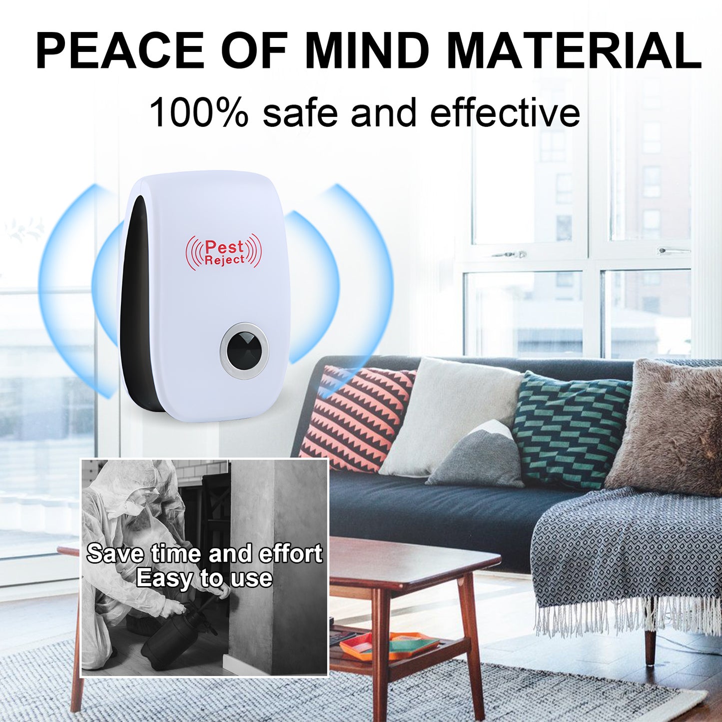 Jue-Fish Ultrasonic Pest Repeller, Mosquito Repellent Household Mosquito Repellent Cockroach Repellent Mouse Repellent Plug-In Intelligent Night Light - EBS PLATFORM INC.