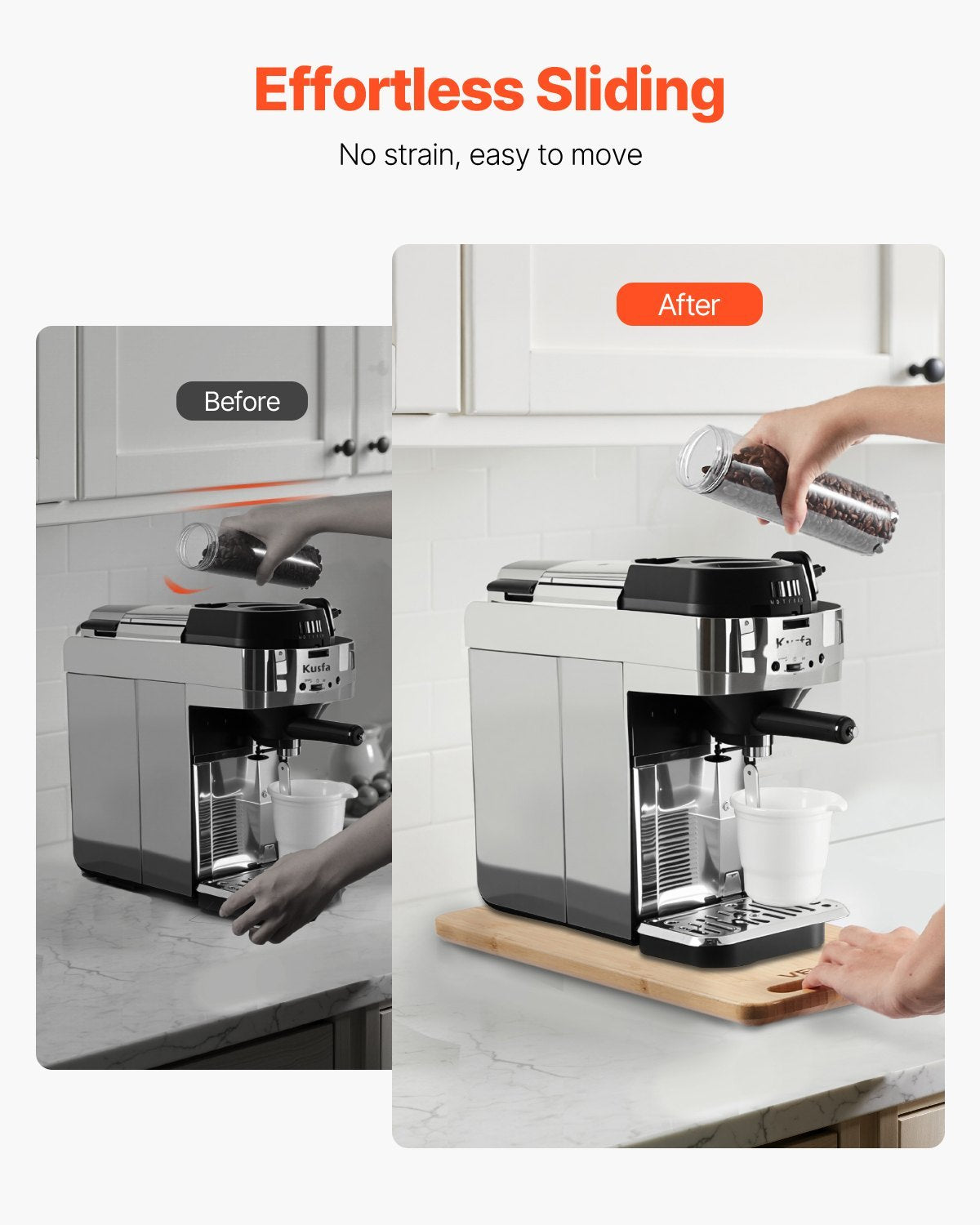 Appliance Slider 14.5 X 7.5 In Sliding Tray For Kitchen Countertop