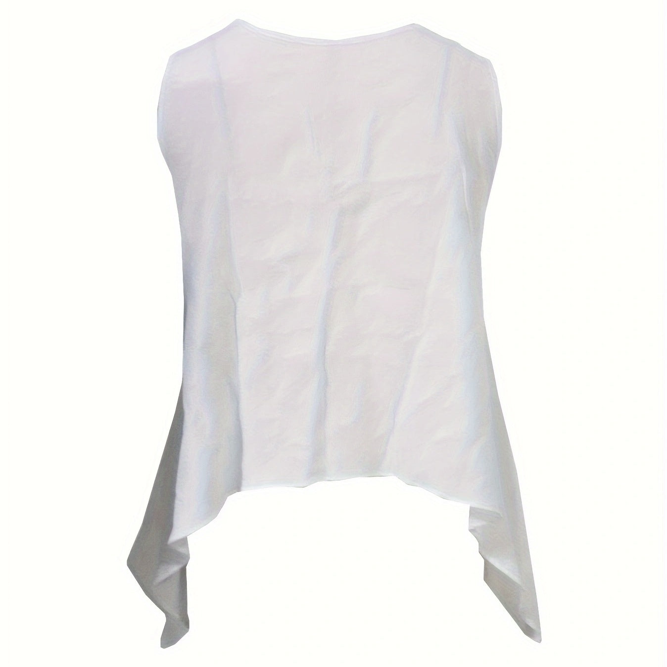 Women's Solid Color Sleeveless Casual Irregular Vest Top