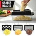MÜELLERHOME 10-in-1, 8 Blade Vegetable Chopper, Mandoline Slicer, Onion Mincer, Cutter, Dicer, Veggie Chopper with Container, Kitchen Essentials & Gadgets, House Warming Gifts New Home, Black