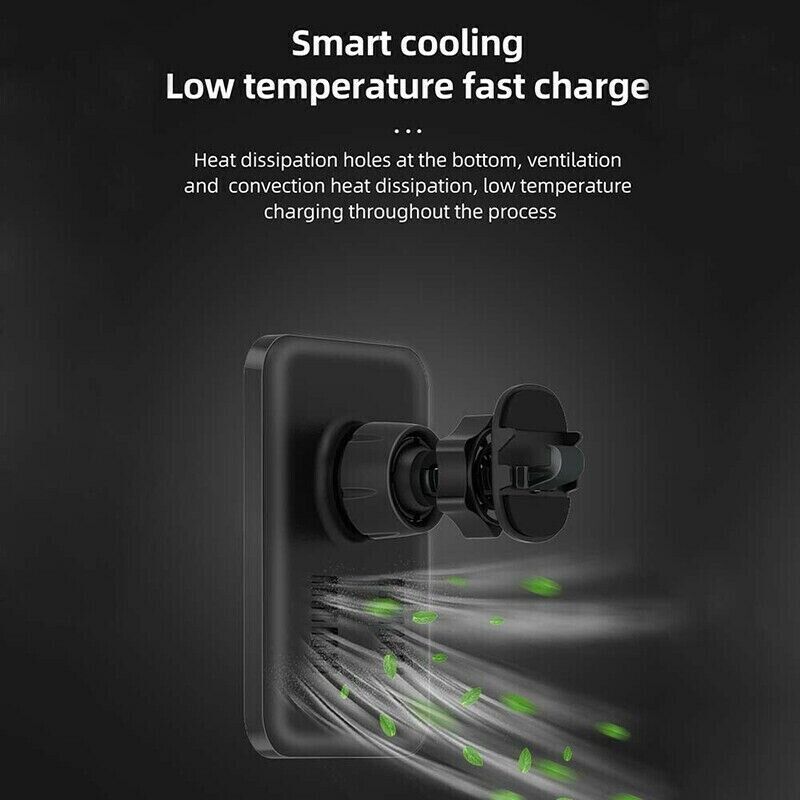 Magnetic Wireless Charger Car Mount Holder For 12 13 14 Pro Max MagSafe