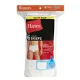 Hanes Men's Value Pack White Briefs, 6 Pack