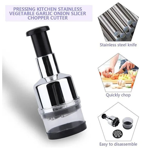 Vegetable Fruit Salad Onion Garlic Food Hand Chopper Cutter Slicer Peeler Dicer - EBS PLATFORM INC.
