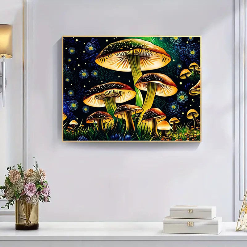 5DDIY Diamond Painting Set - Full Diamond Round Water Diamond Art, Sparkling Mosaic Handmade Home Decoration, Including Durable Canvas And Tools