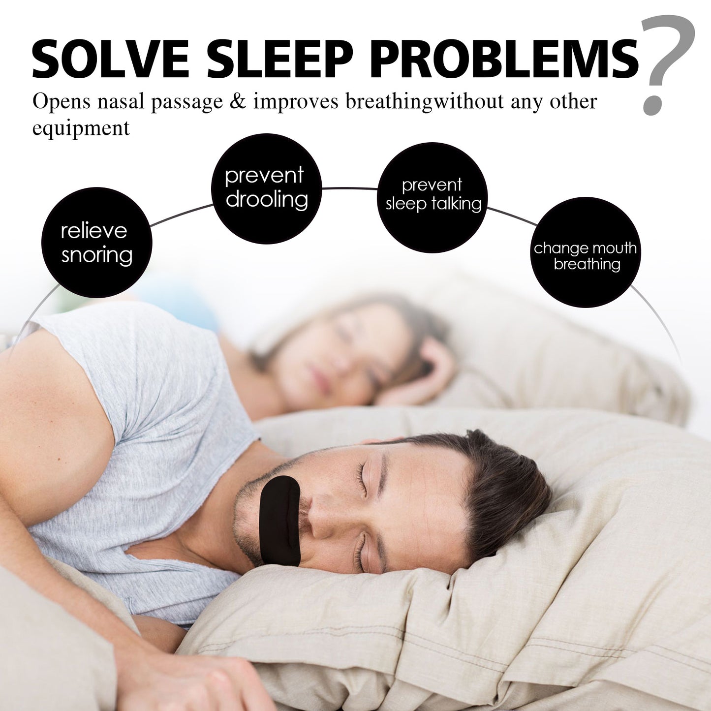 Eelhoe Anti-Snoring Patch Open Mouth Breathing Close Mouth Anti-Snoring Care For Sleeping Adults Anti-Snoring Patch - EBS PLATFORM INC.