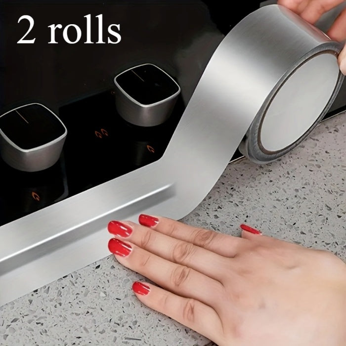 Silver Foil Tape, Waterproof Caulk Strip, Kitchen Caulk Self-adhesive Waterproof Repair Tape, Oil-proof, Toilet Seal Self-adhesive Tape-Selling On Temu Is Prohibited