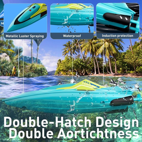 4DRC S5 Blue Green Remote Controlled Ship, Logistics Randomly Sent By UPS, USPS, FEDEX, Banned Platform Temu - EBS PLATFORM INC.