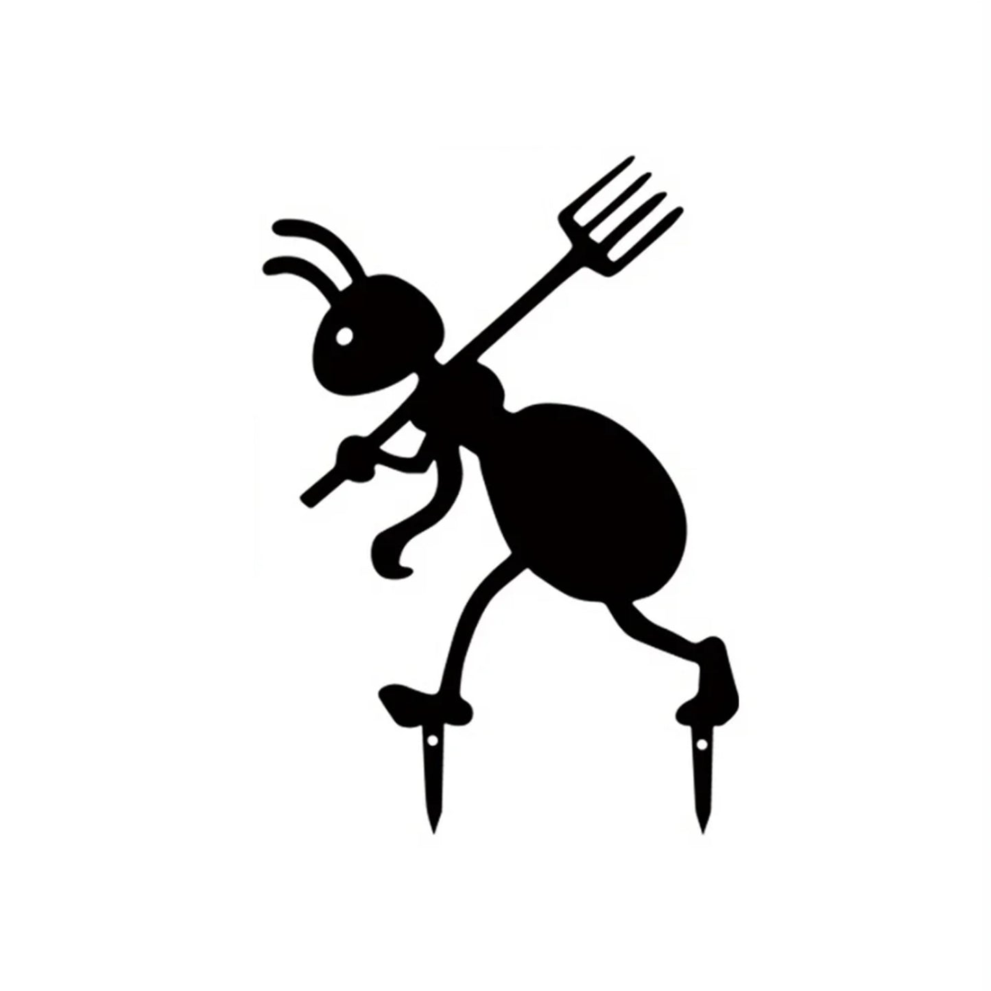 Decorative Iron Ant Garden Stake,Outdoor Metal Yard Art For Lawn, Patio,Backyard