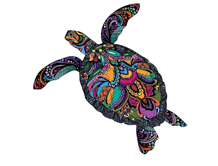 Each Piece Is Animal Shaped Christmas Gift Colorful Elephant Turtle Wooden Jigsaw Puzzles - EBS PLATFORM INC.