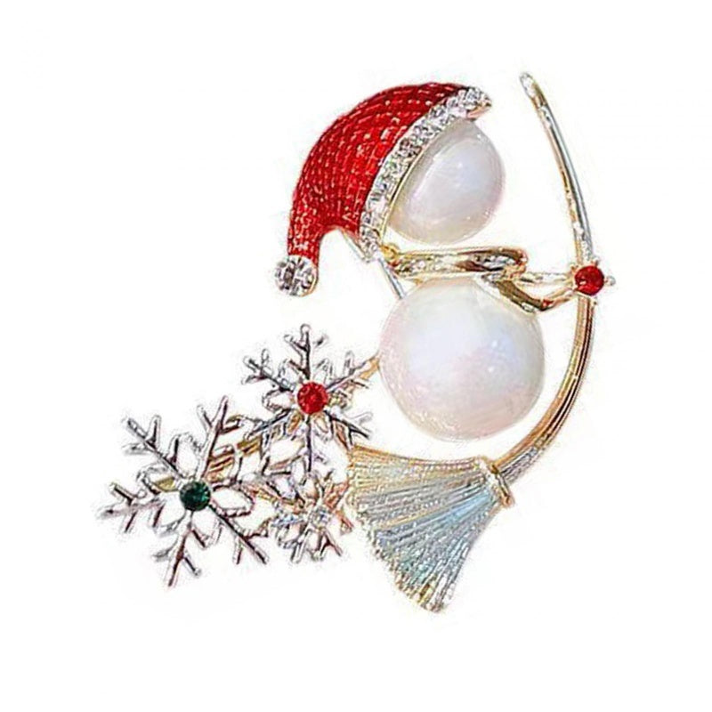 Women's Christmas Brooch Pin Birthday Gift Daily Decoration Holiday Use
