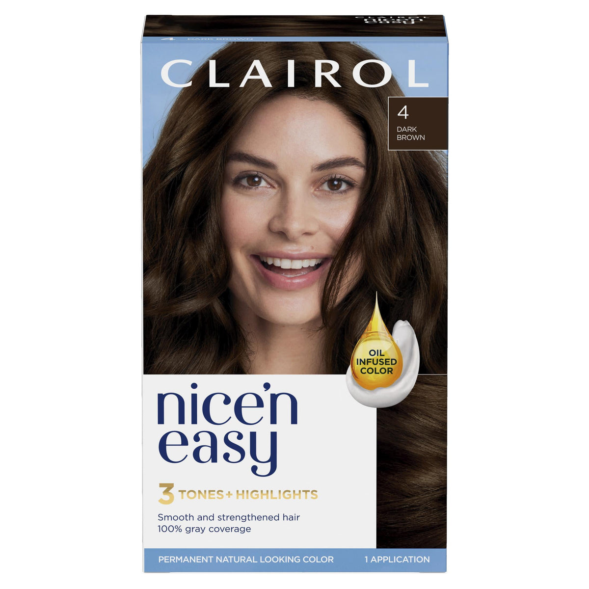 Clairol Nice'n Easy Permanent Hair Color Cream, 8R Medium Reddish Blonde, Hair Dye, 1 Application
