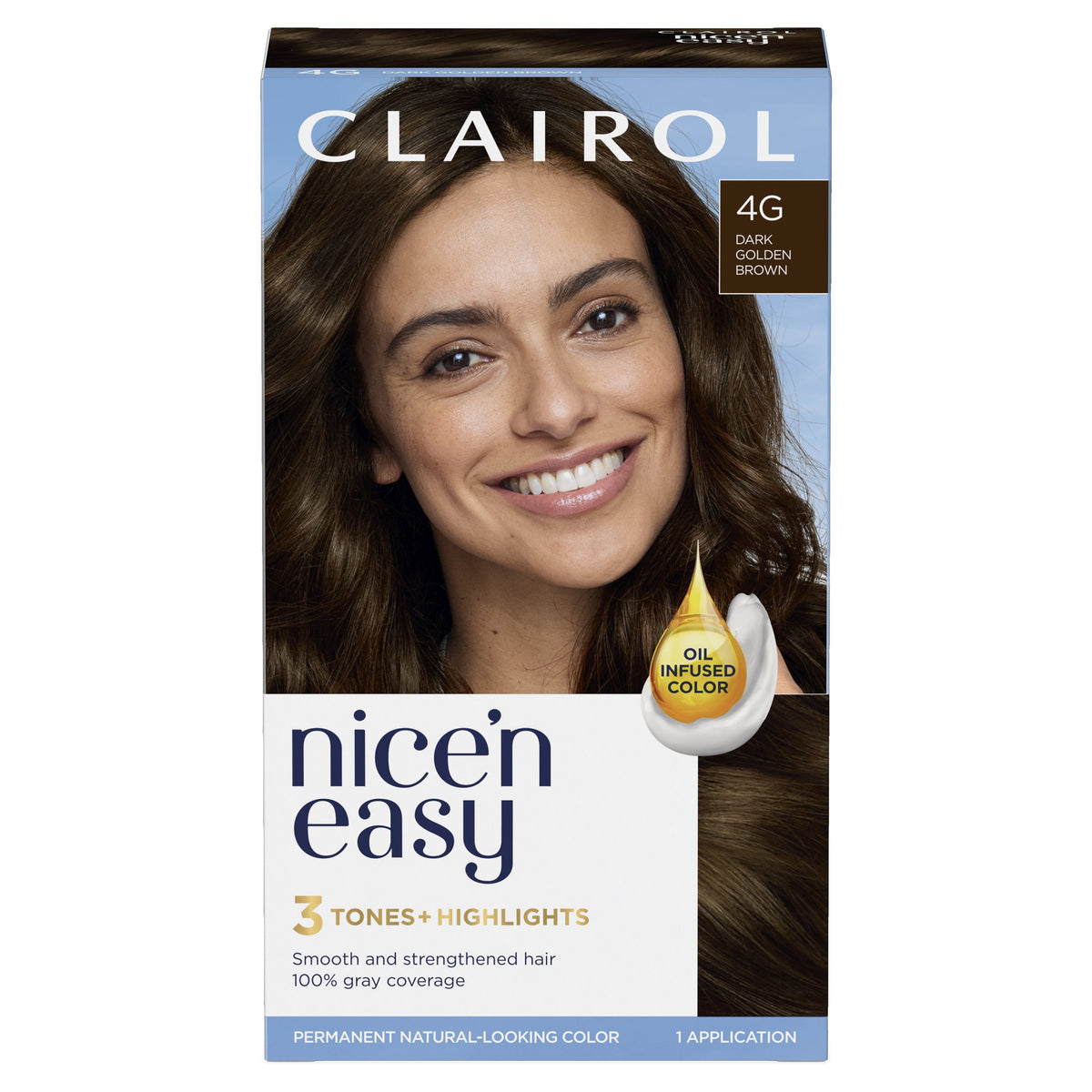 Clairol Nice'n Easy Permanent Hair Color Cream, 8R Medium Reddish Blonde, Hair Dye, 1 Application