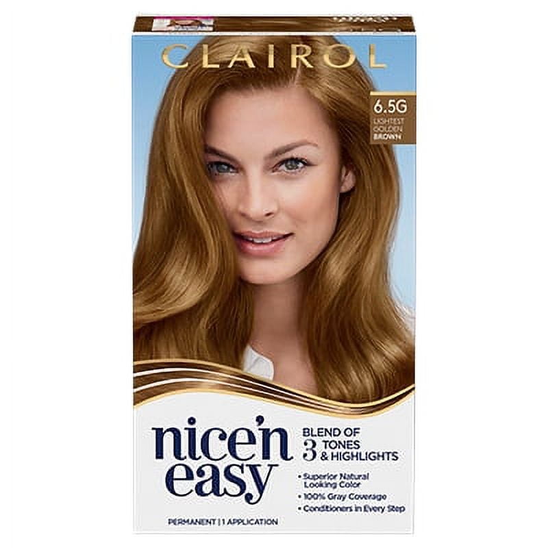 Clairol Nice'n Easy Permanent Hair Color Cream, 8R Medium Reddish Blonde, Hair Dye, 1 Application