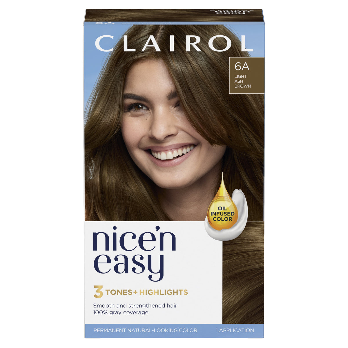 Clairol Nice'n Easy Permanent Hair Color Cream, 8R Medium Reddish Blonde, Hair Dye, 1 Application