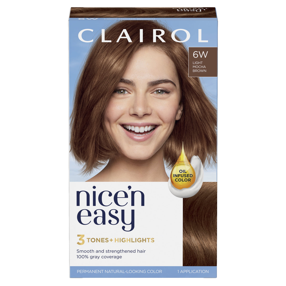 Clairol Nice'n Easy Permanent Hair Color Cream, 8R Medium Reddish Blonde, Hair Dye, 1 Application