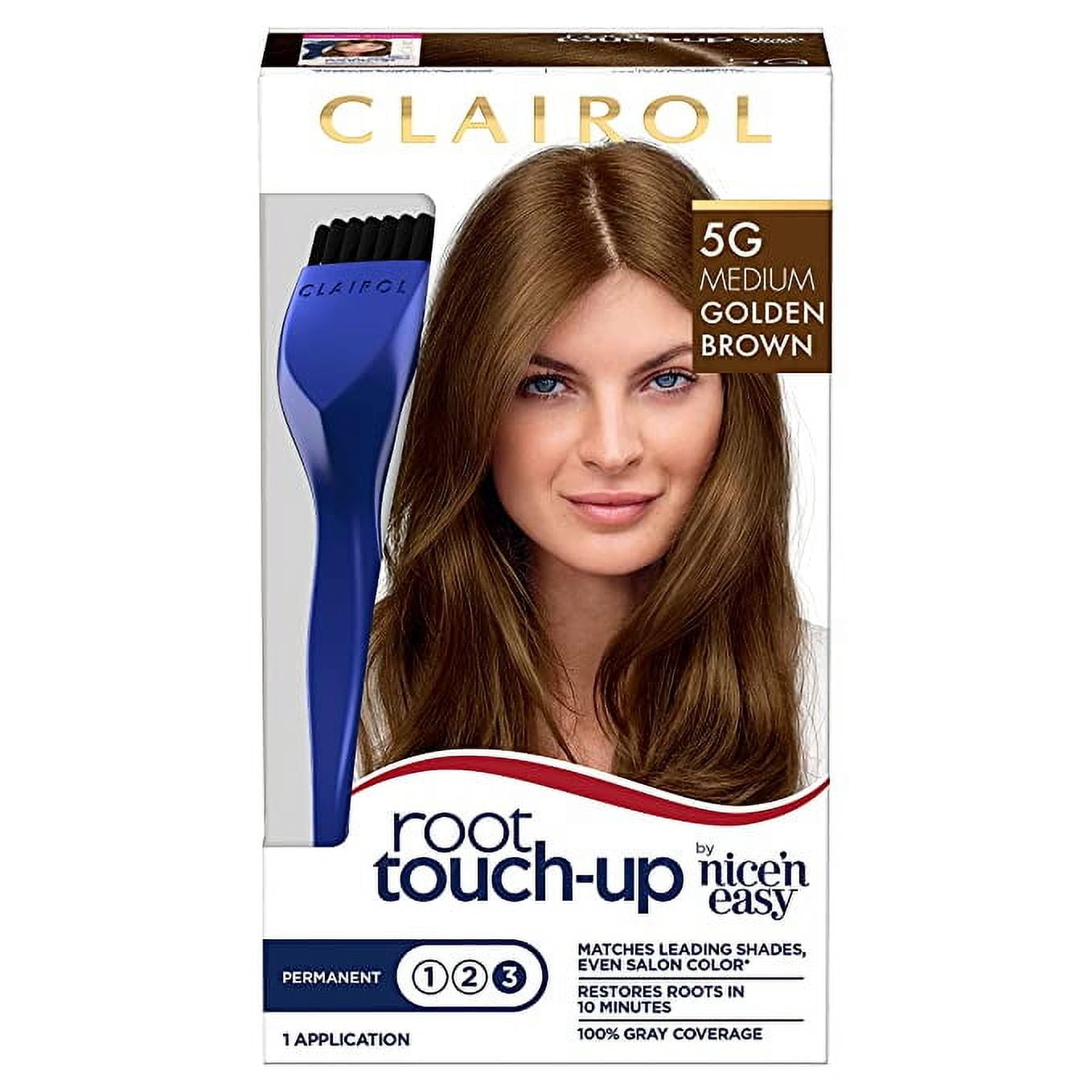 Clairol Root Touch-Up Nice'n Easy Permanent Hair Dye, 5A Medium Ash Brown, Hair Color, 1 Kt
