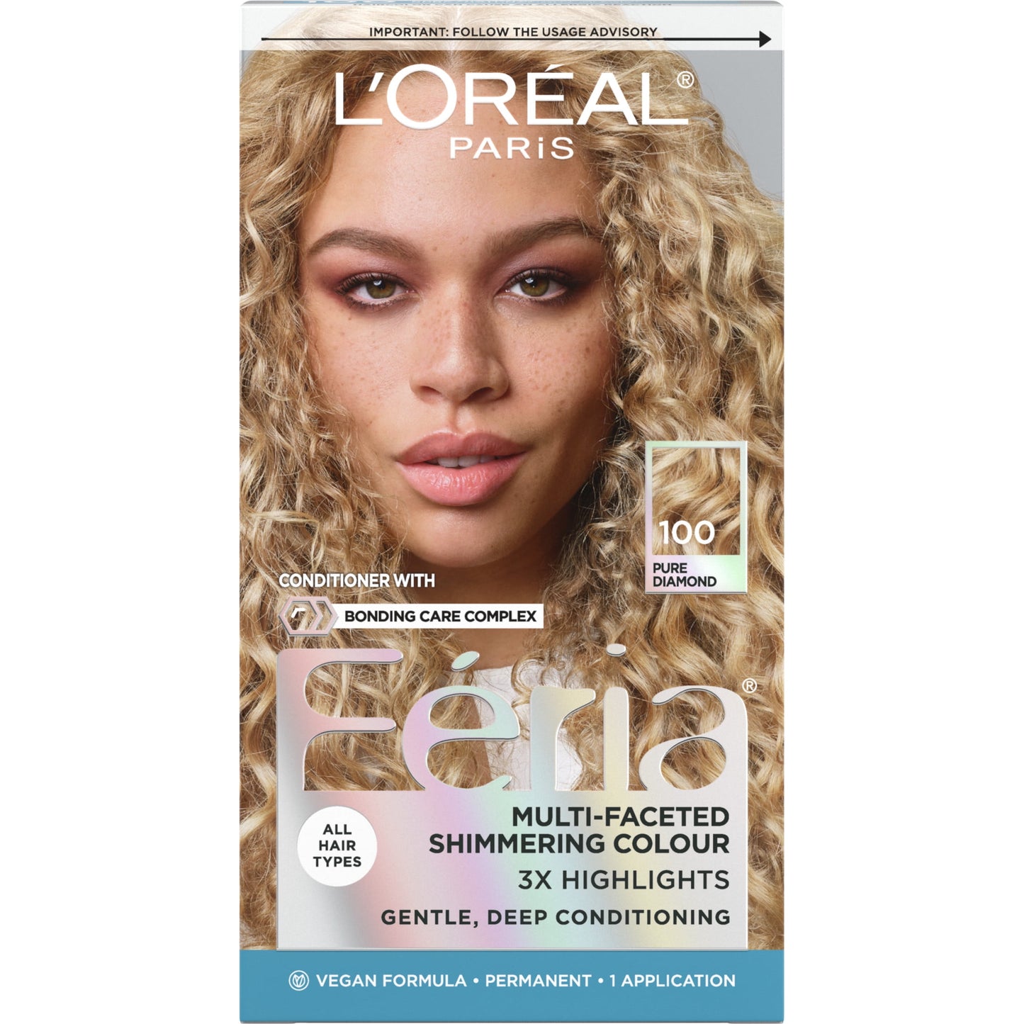 L'Oreal Paris Feria Shimmering Permanent Hair Color, R57 Cherry Crush, 1 Kit