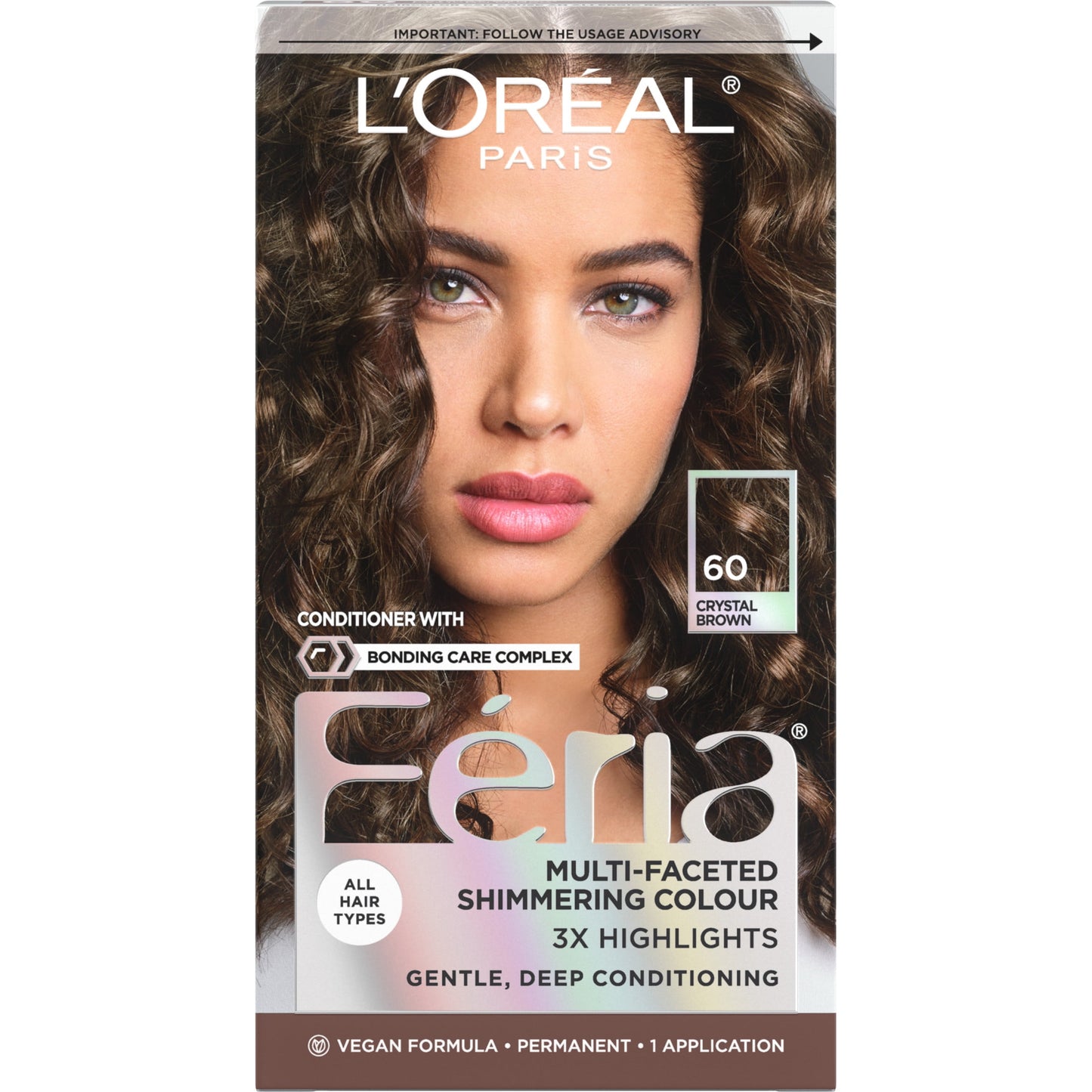 L'Oreal Paris Feria Shimmering Permanent Hair Color, R57 Cherry Crush, 1 Kit