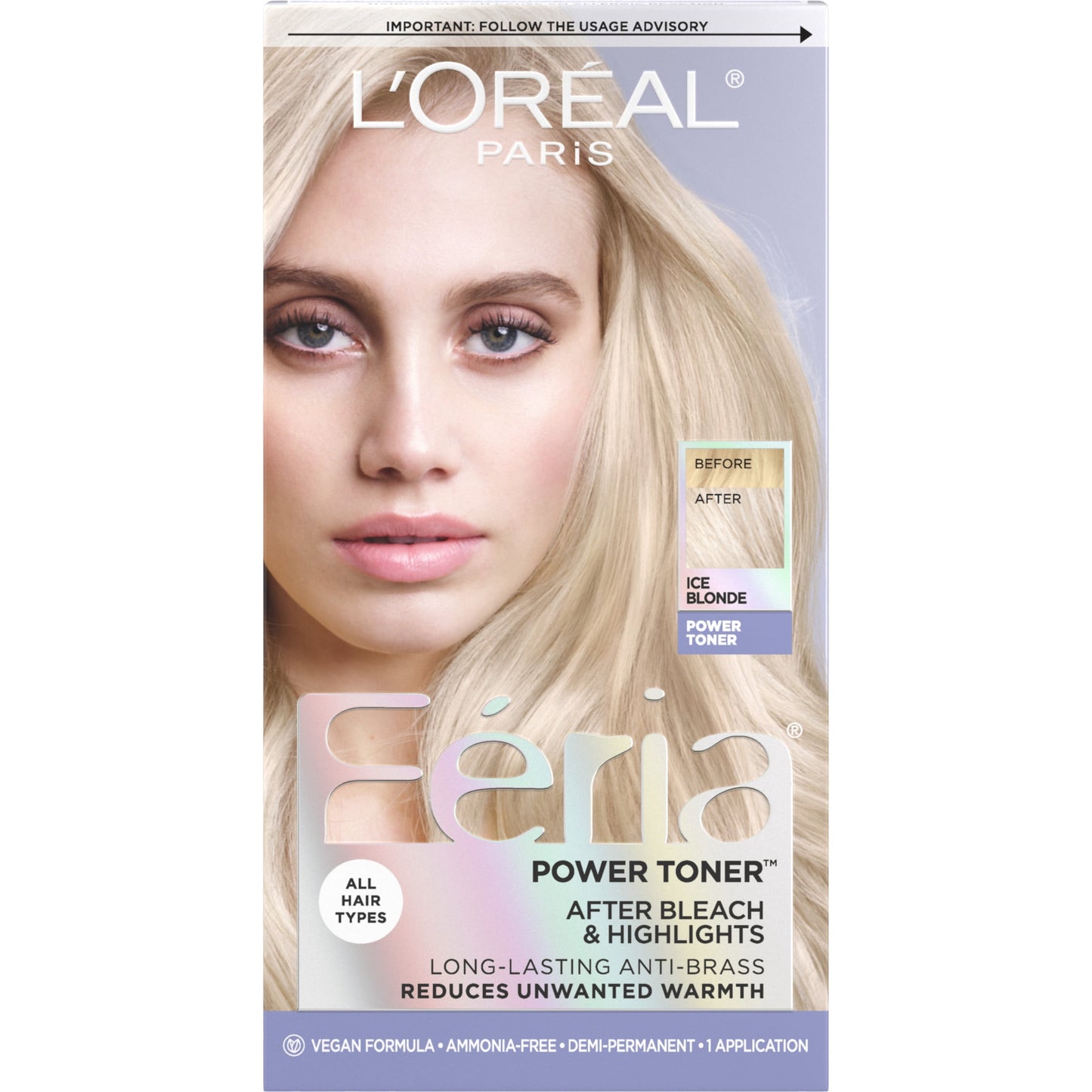 L'Oreal Paris Feria Shimmering Permanent Hair Color, R57 Cherry Crush, 1 Kit