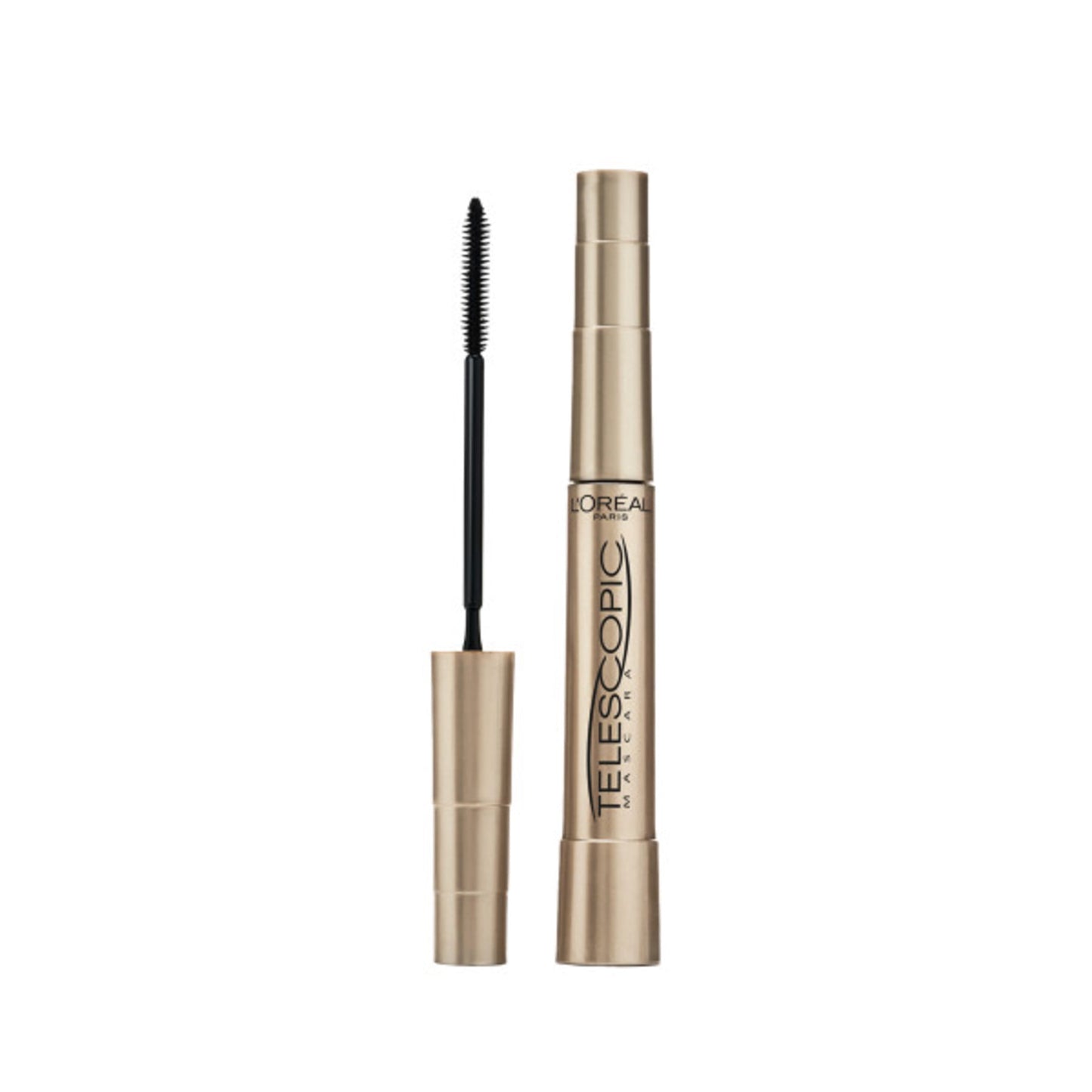 L'Oreal Paris Telescopic Original Washable Mascara, Blackest Black, 2 Pack